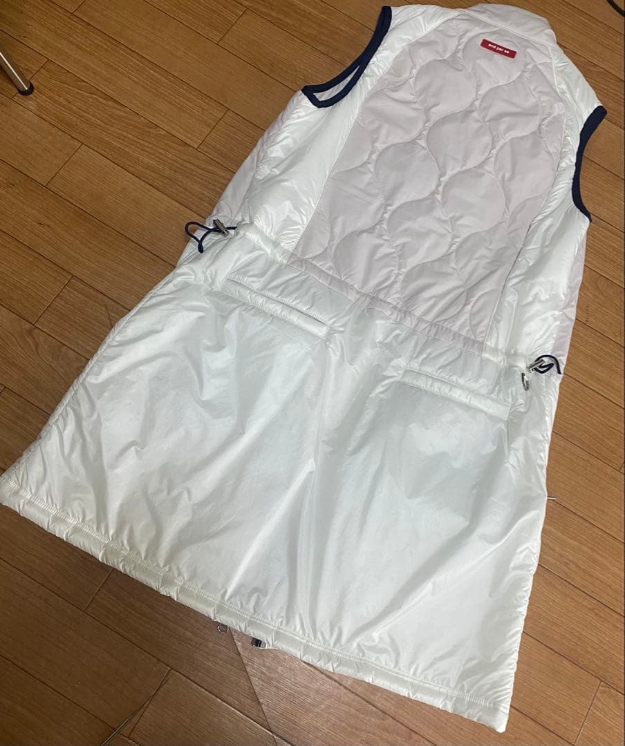 美品⭐︎and per seアンパスィ　ベストワンピースＬマスターバニー白ベージュ