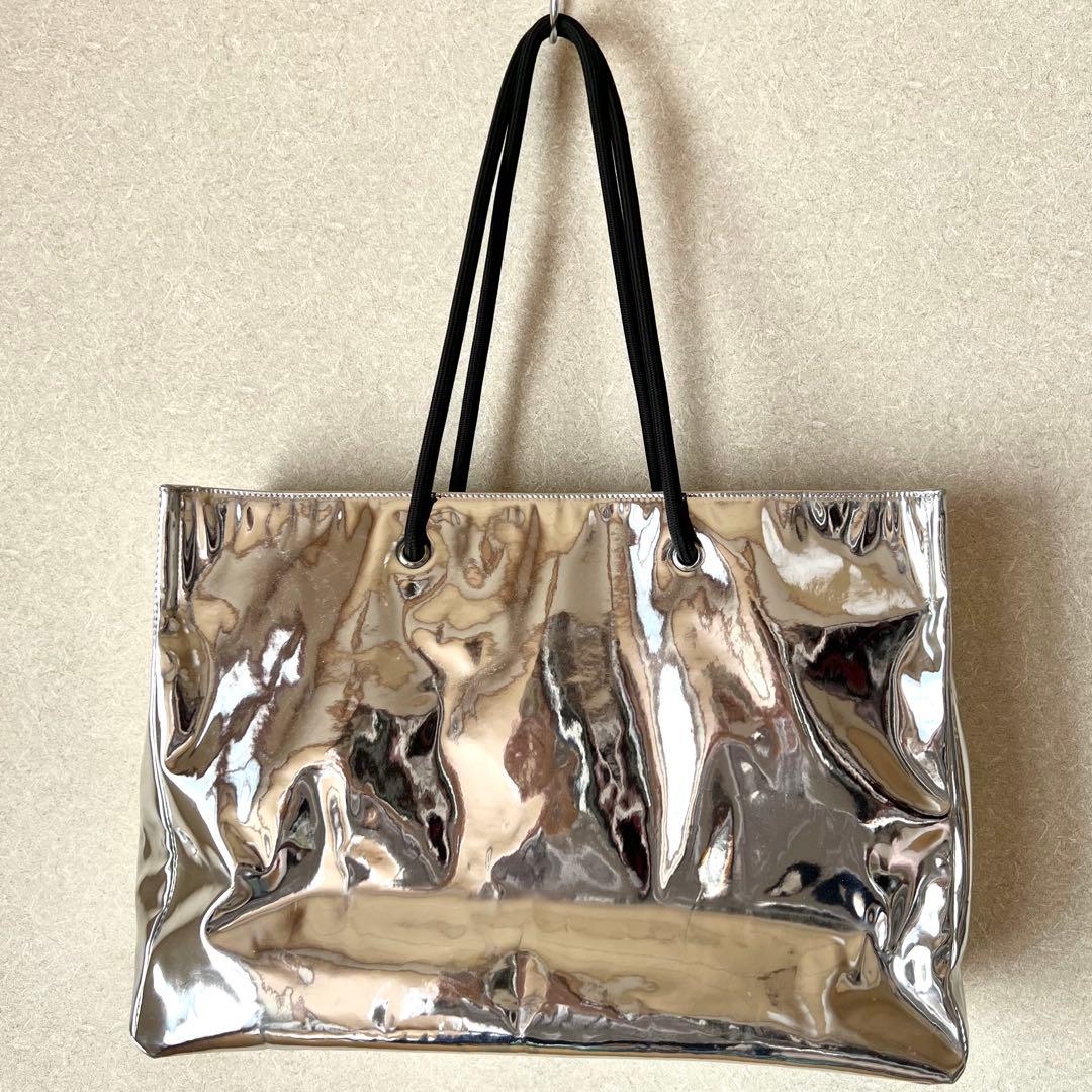 PEARLY GATES ロッカーバッグ　シルバー　トートバッグ