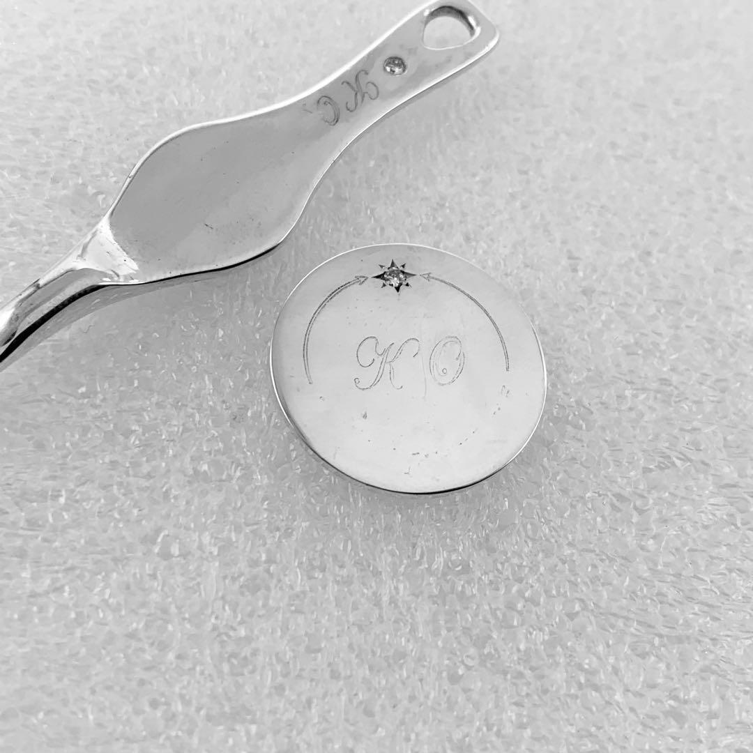 ゴルフ　グリーンフォーク　マーカー　セット　シルバー925 ダイヤモンド