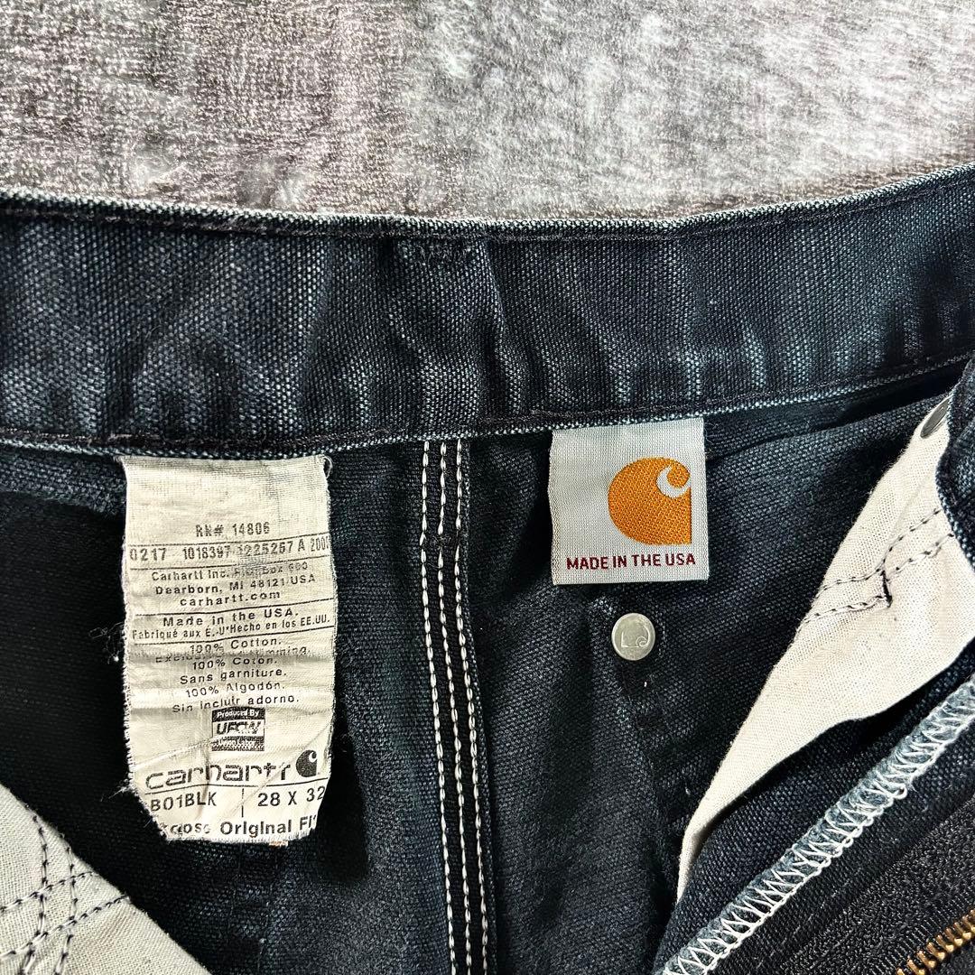 コメ欄セール！超スペシャル 一点物USA製ヘルメッツ ブルーペンキ 28×32