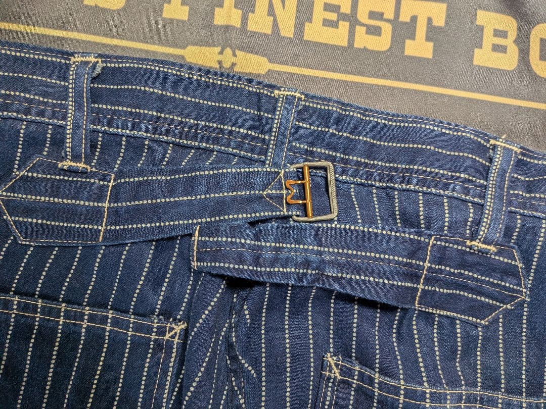 どんぐり　シュガーケーン ウォバッシュ ストライプ パンツ W32