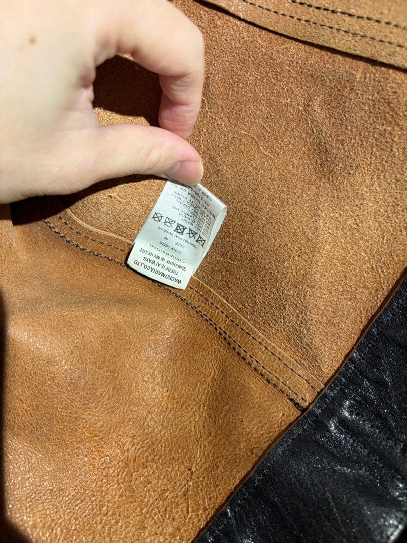 ワコマリア　レザートラッカージャケット