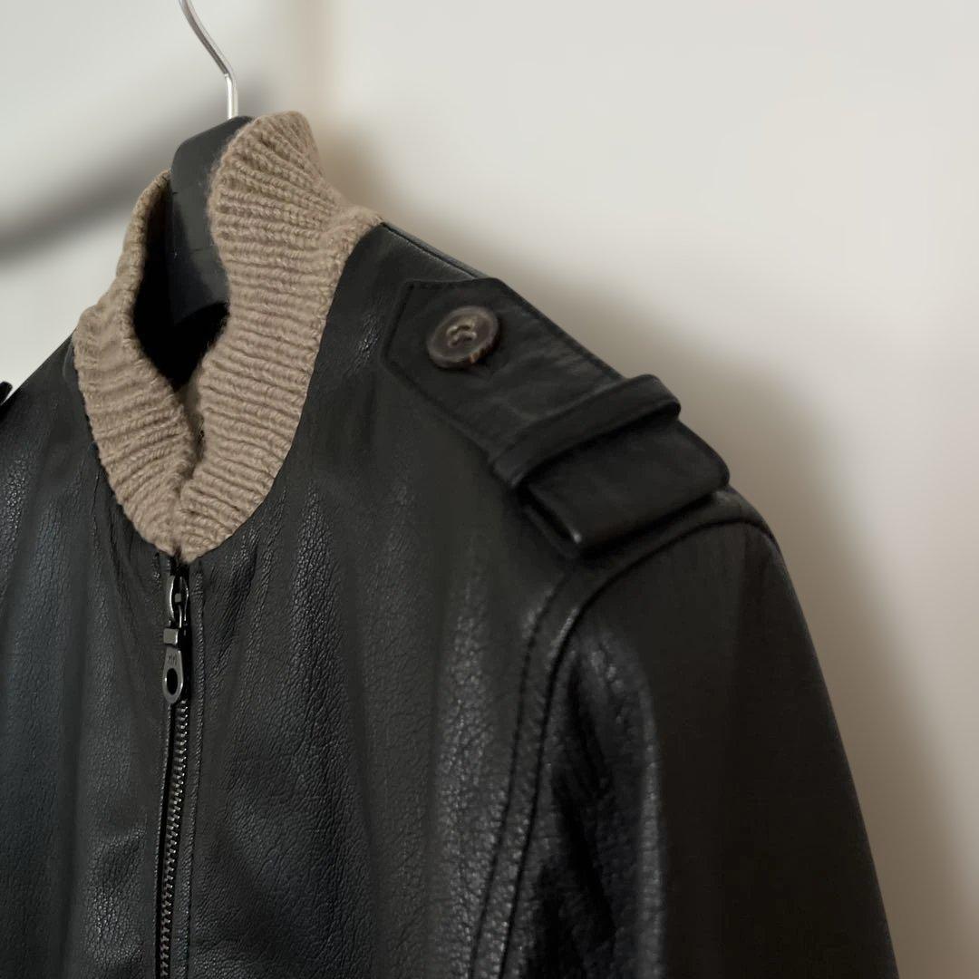 HAUTE レザージャケット ゴートレザー イタリア製 ririジップ 美品