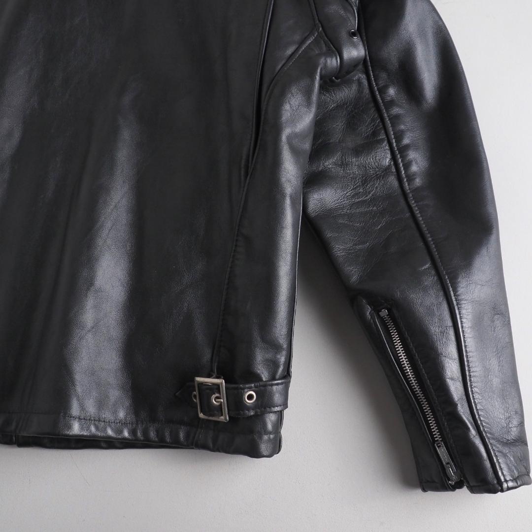 Schott　641Q　size40　シングルライダースジャケット　ブラック
