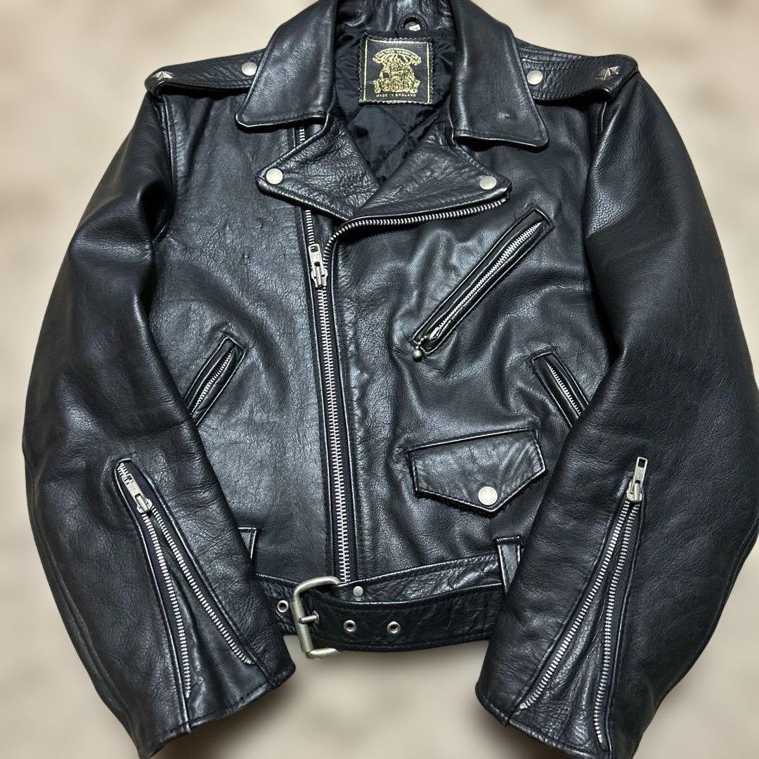 た*つ様 初期666レザーライダースシドモデル38ルイスレザーパンクDaniel