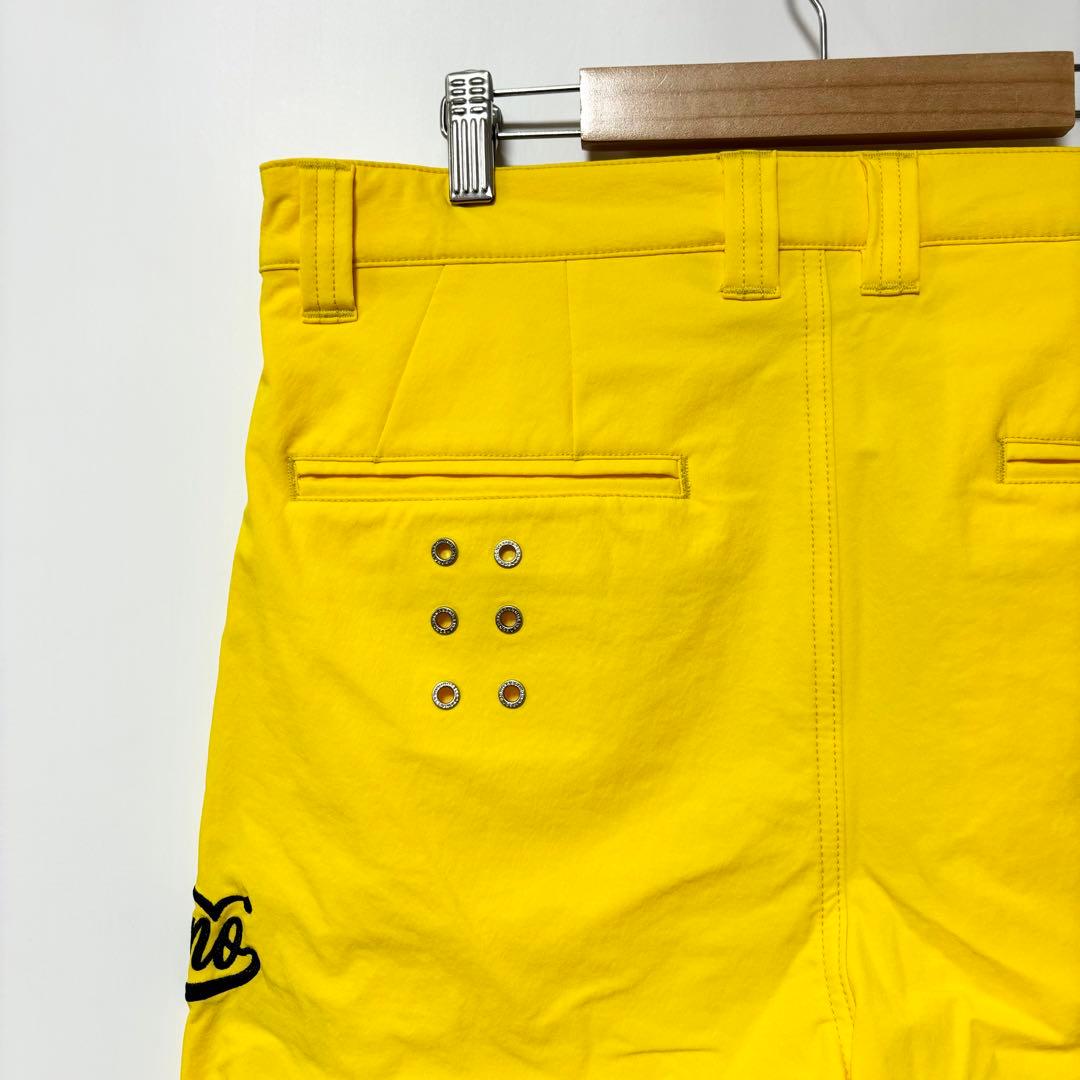 ラッセルノ ゴルフ フラッグロゴ ストレッチ スキニー パンツ イエロー M 4