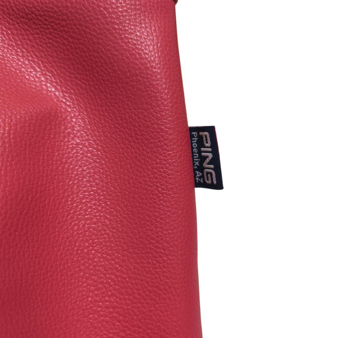 PING ピン　カジュアルラウンドトート　カートバック　赤×ネイビー