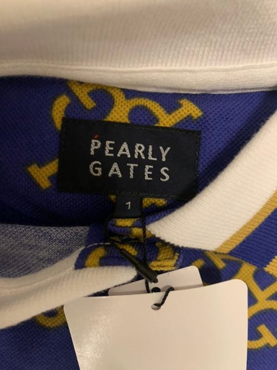 PG モノグラム総柄◆半袖ポロ