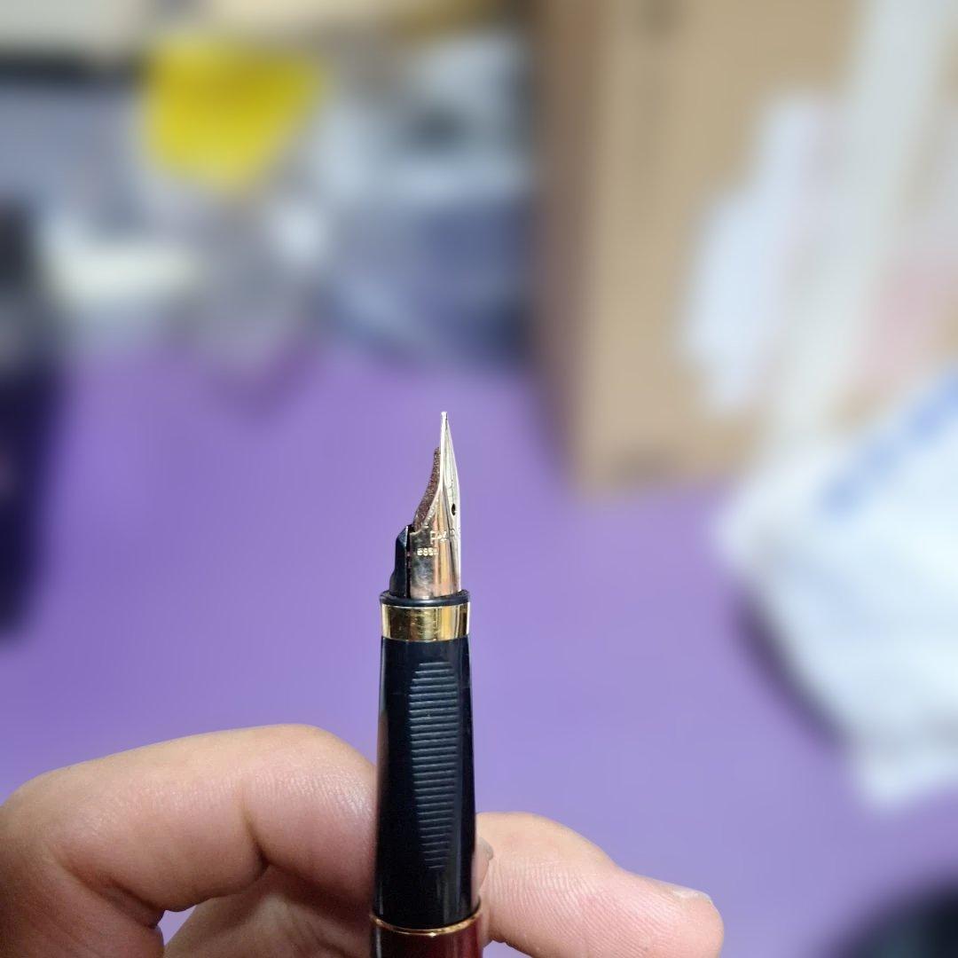 PARKER パーカー 万年筆 ペン先 585M ボルドー
