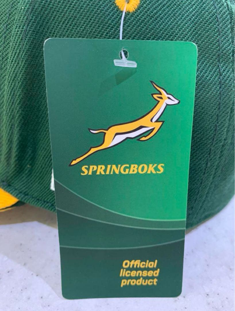 ラグビーSPRINGBOKS 南アフリカ代表　刺繍デザイン「 緑」「黄」　セット