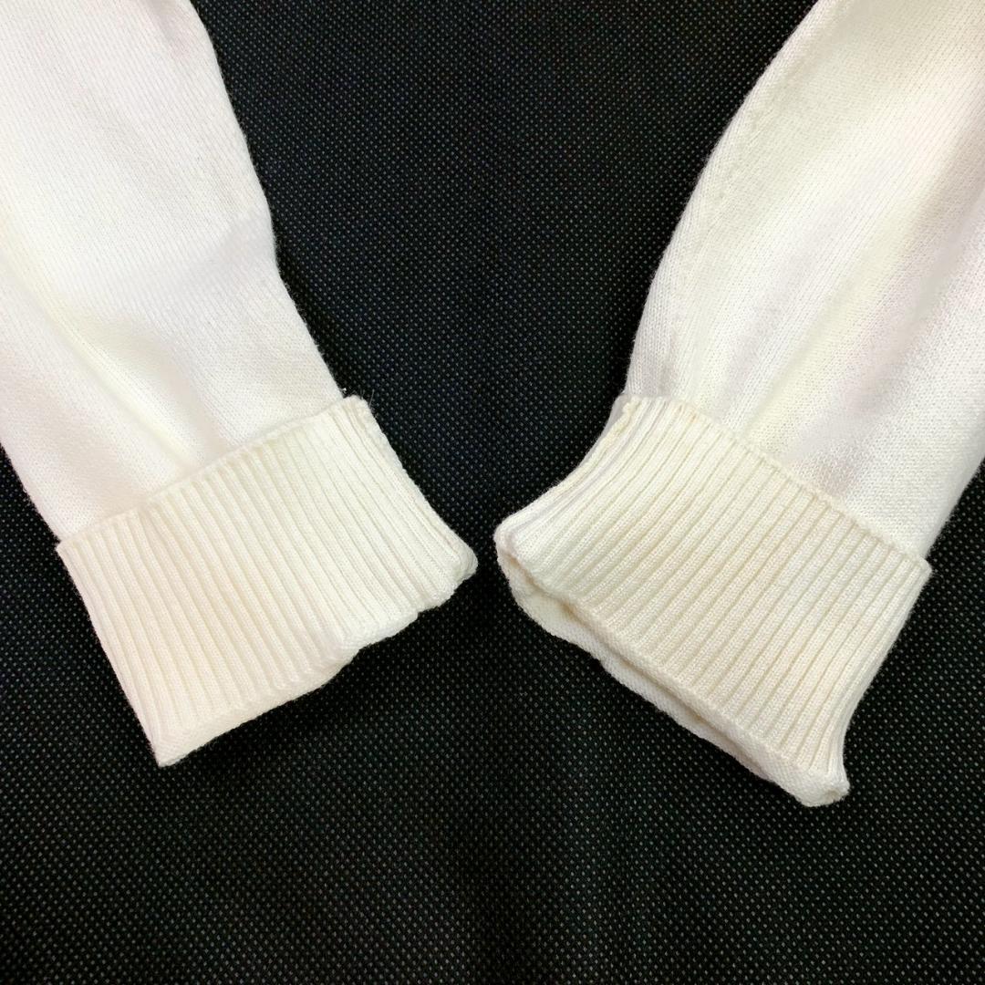 サイズ4★ PEARLY GATES コットンニット ホワイト メンズ　E134