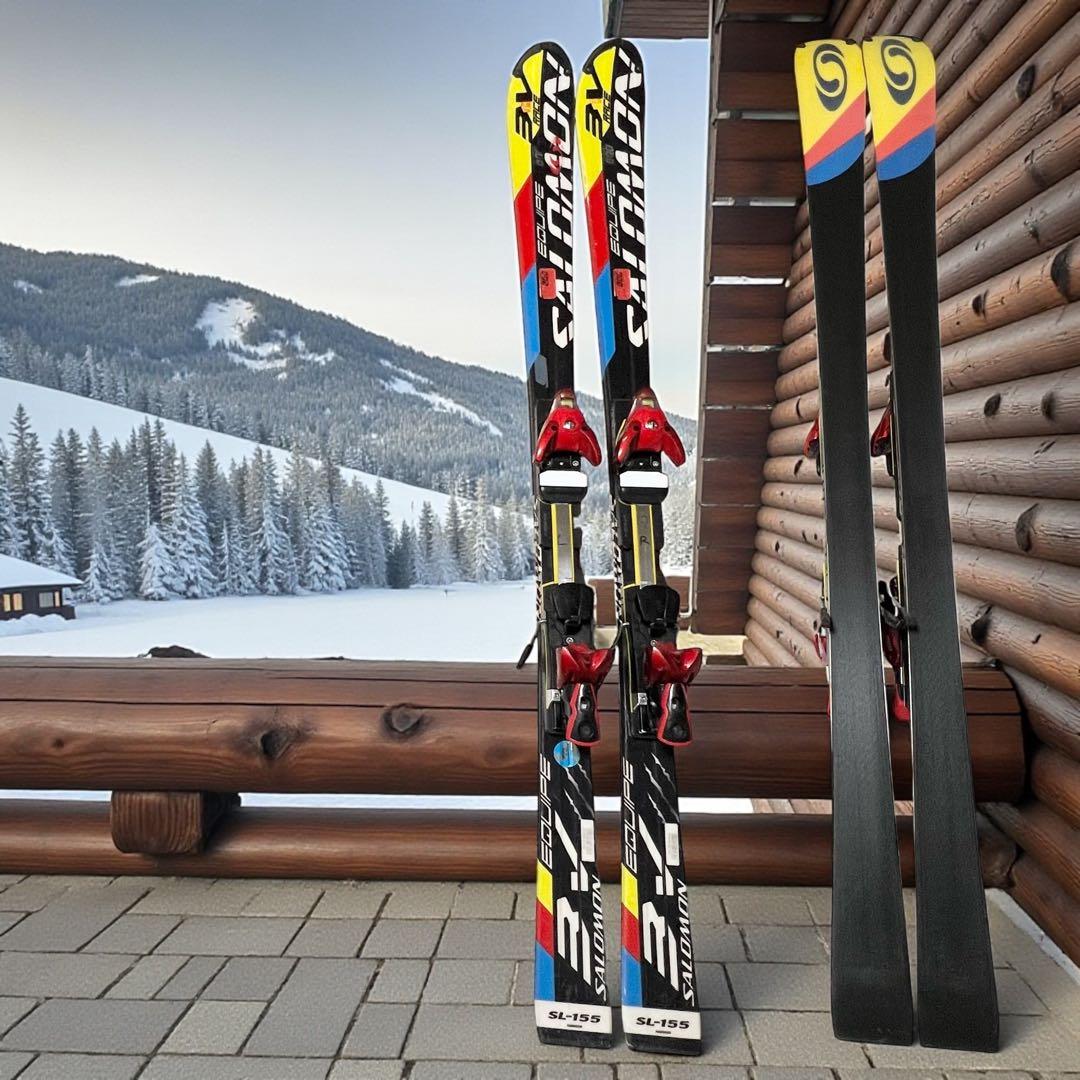 【良品】 EQUIPE 3V RACE SL-155 SALOMON サロモン