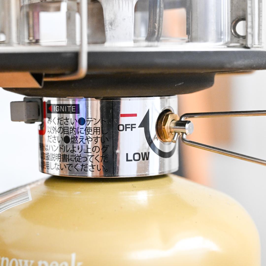  peak ランタン 収納ケース付き　数回使用・倉庫保管・動作未確認