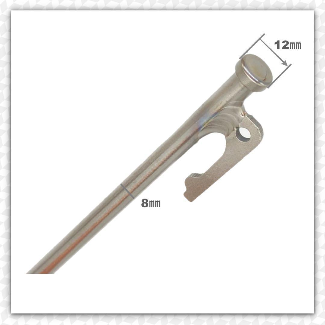 MOMIDORIヘッド付きチタンペグ　夜光固定ロープ付き 30cm 10本セット