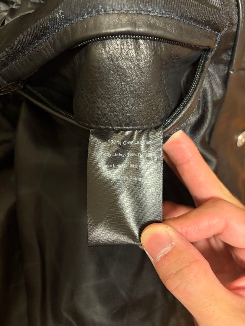 BALR. LEATHER TRUCKER JACKET Lサイズ