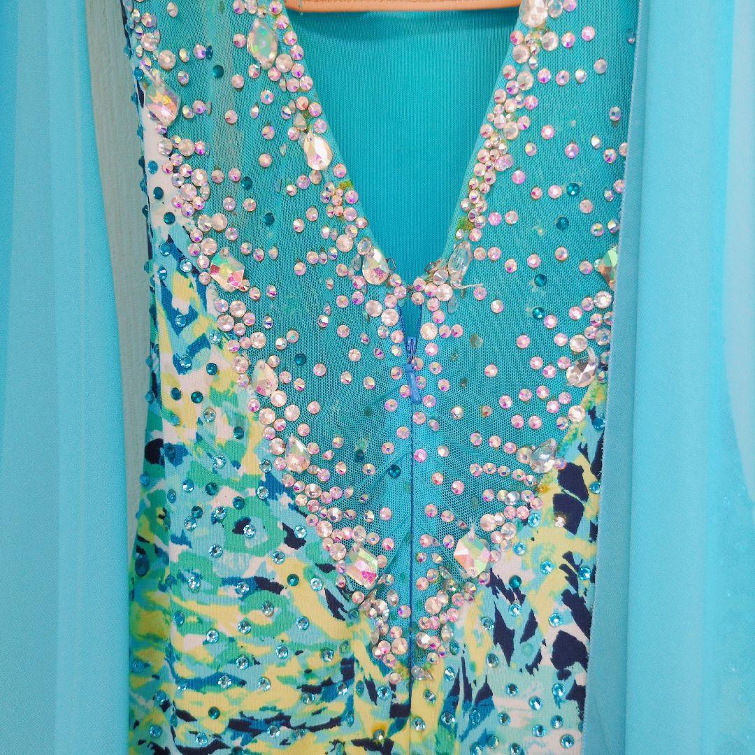 【クリスアン生地】S〜Mスタンダード ドレス 社交ダンス 競技会