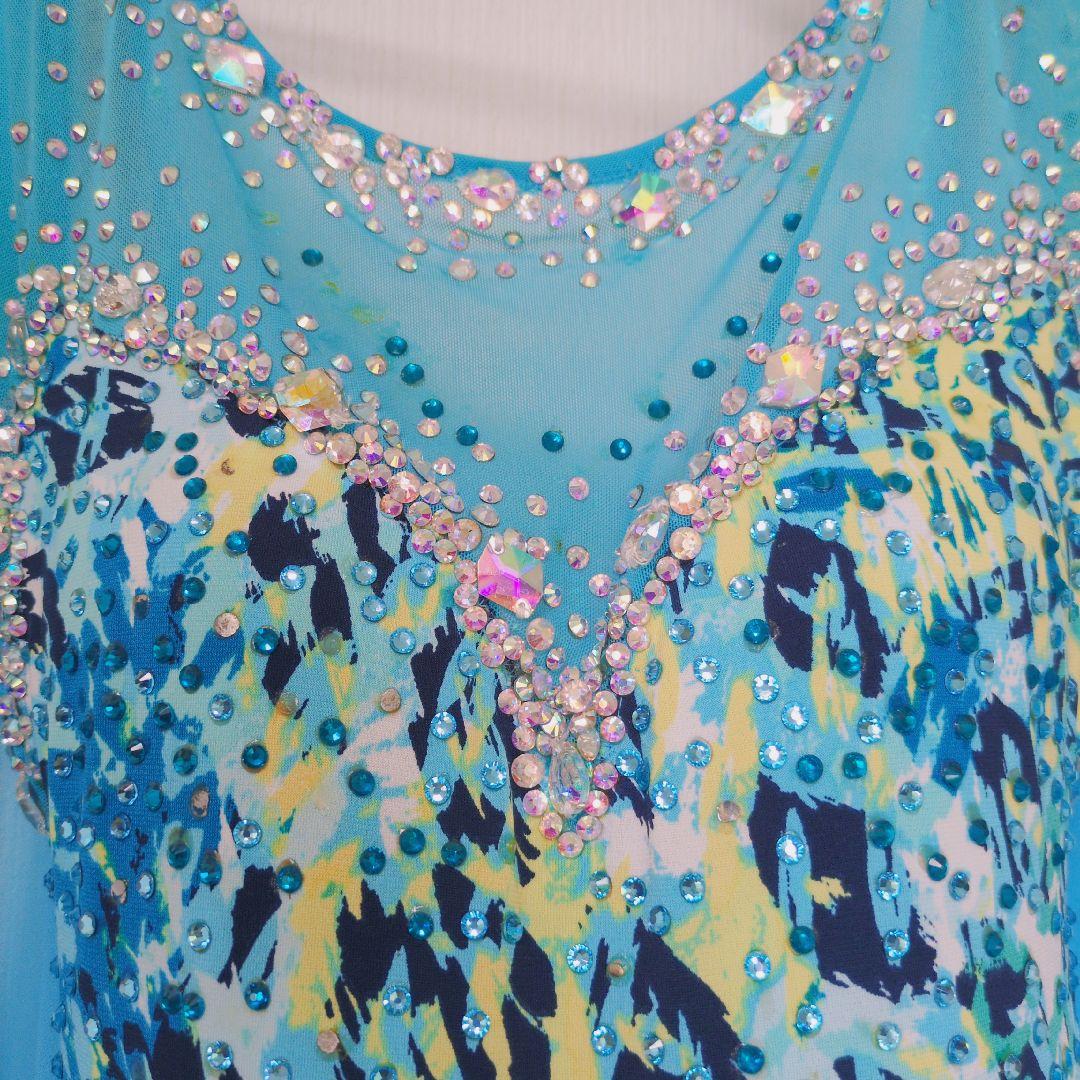 【クリスアン生地】S〜Mスタンダード ドレス 社交ダンス 競技会