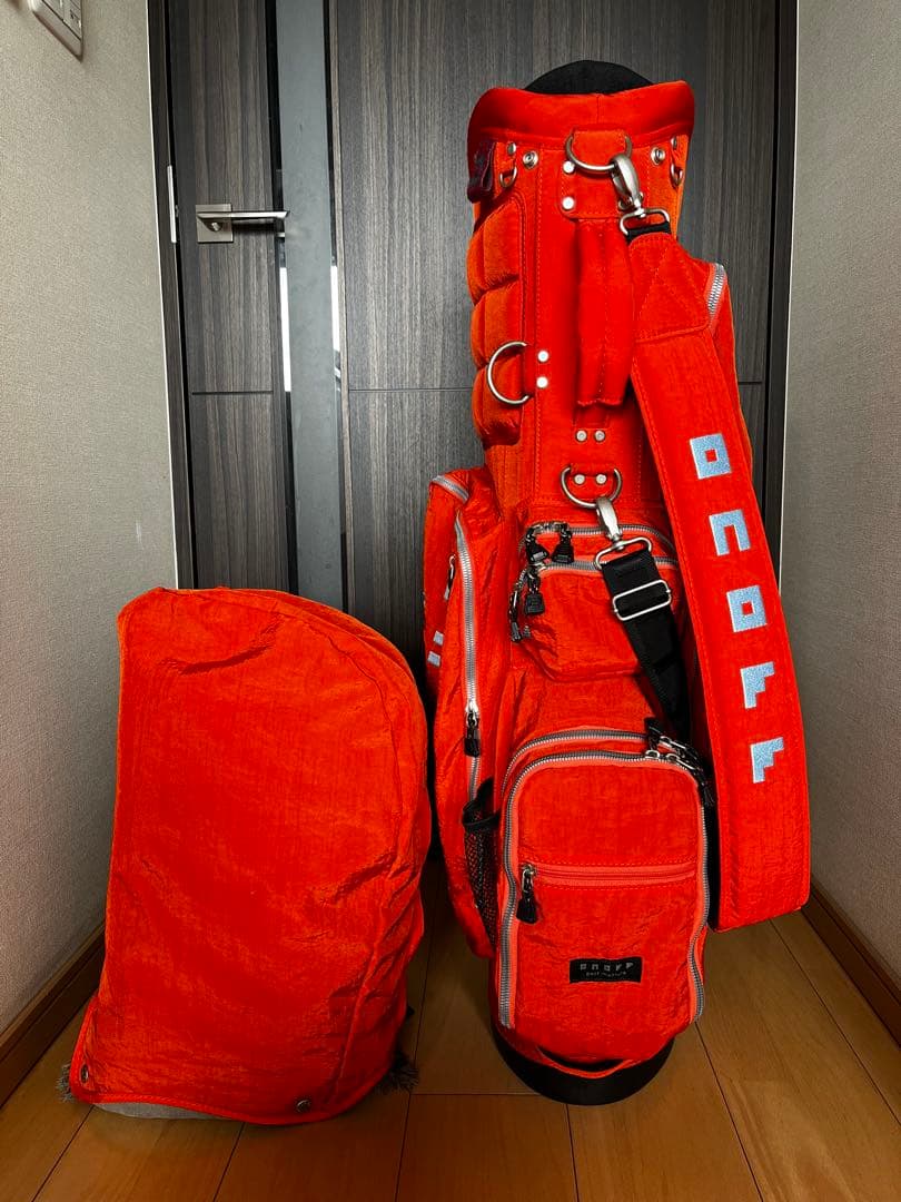 専用　大人気ONOFF オノフ スタンド型キャディバッグ 9型　軽量　オレンジ
