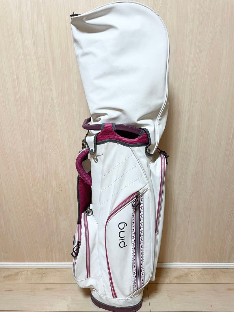 ping G Le キャディバッグ ホワイト/ピンク