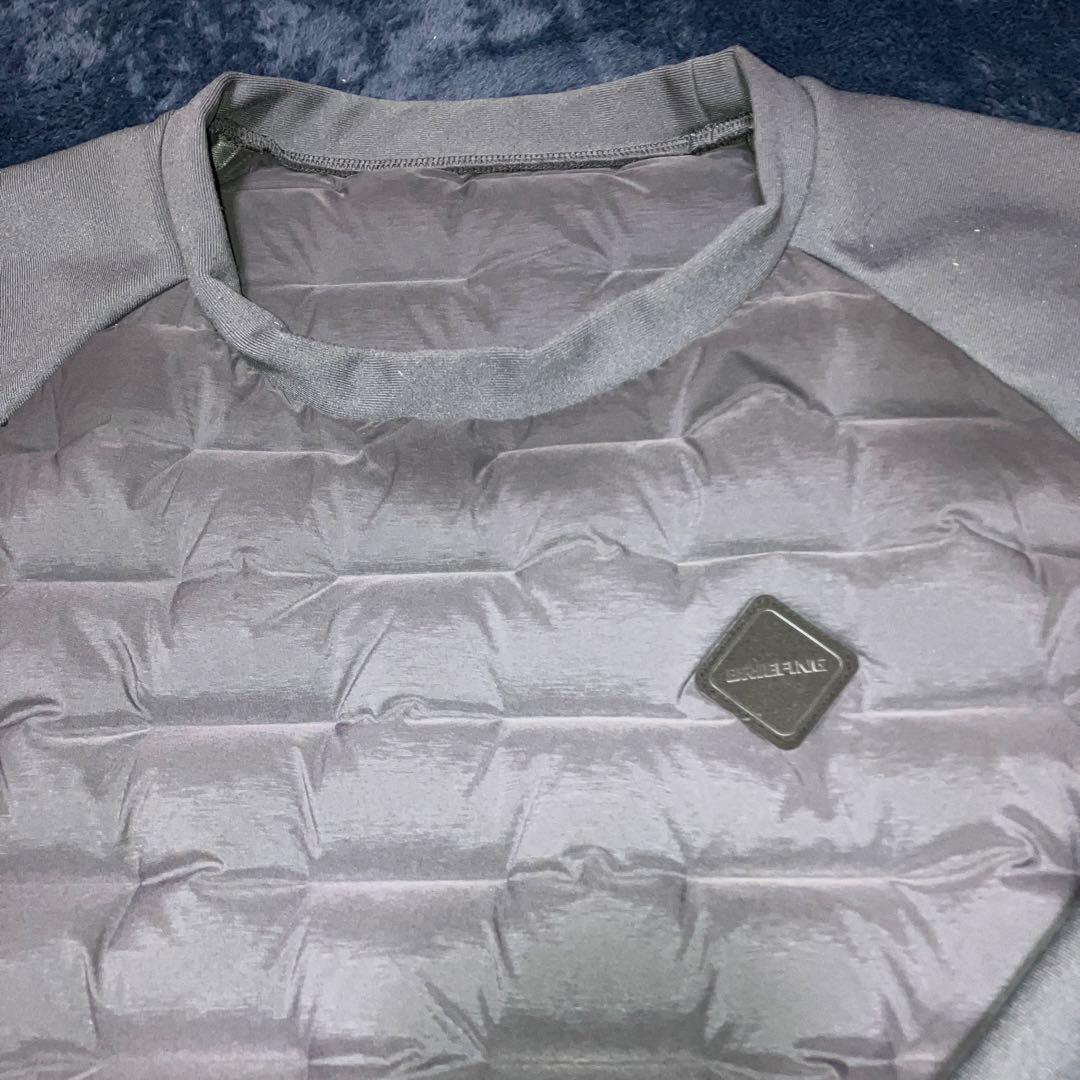 美品 ブリーフィングゴルフ ハイブリッドダウン　クルーネック　ゴルフウェア M