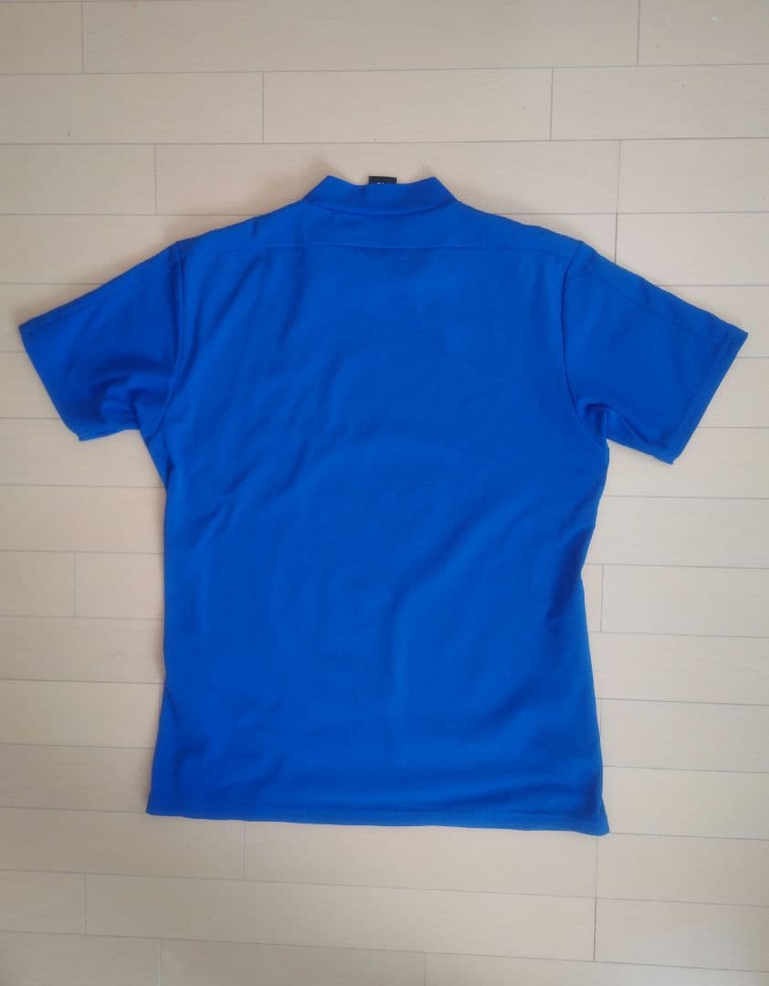 DESCENTE GOLF デサントゴルフ モックシャツ ブルー 青 L