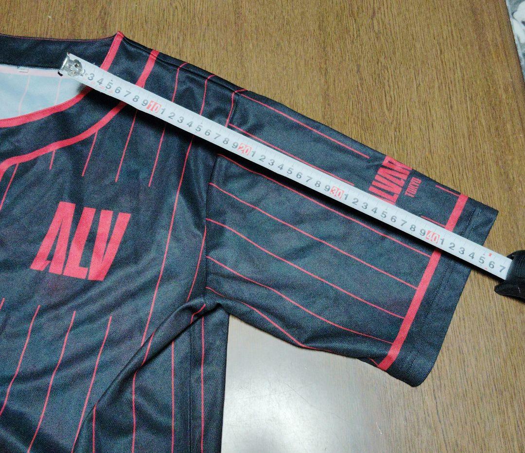 アルバルク東京 ベースボールシャツ　ストライプデザイン　LLサイズ