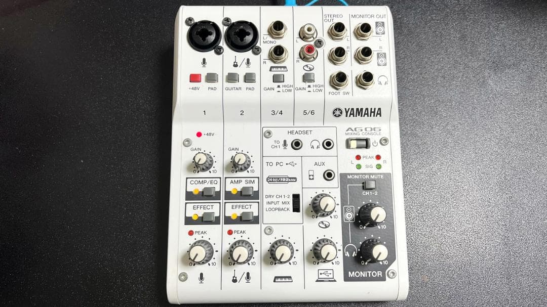 YAMAHA AG06 【正規箱・USBケーブル付き】オーディオインターフェース