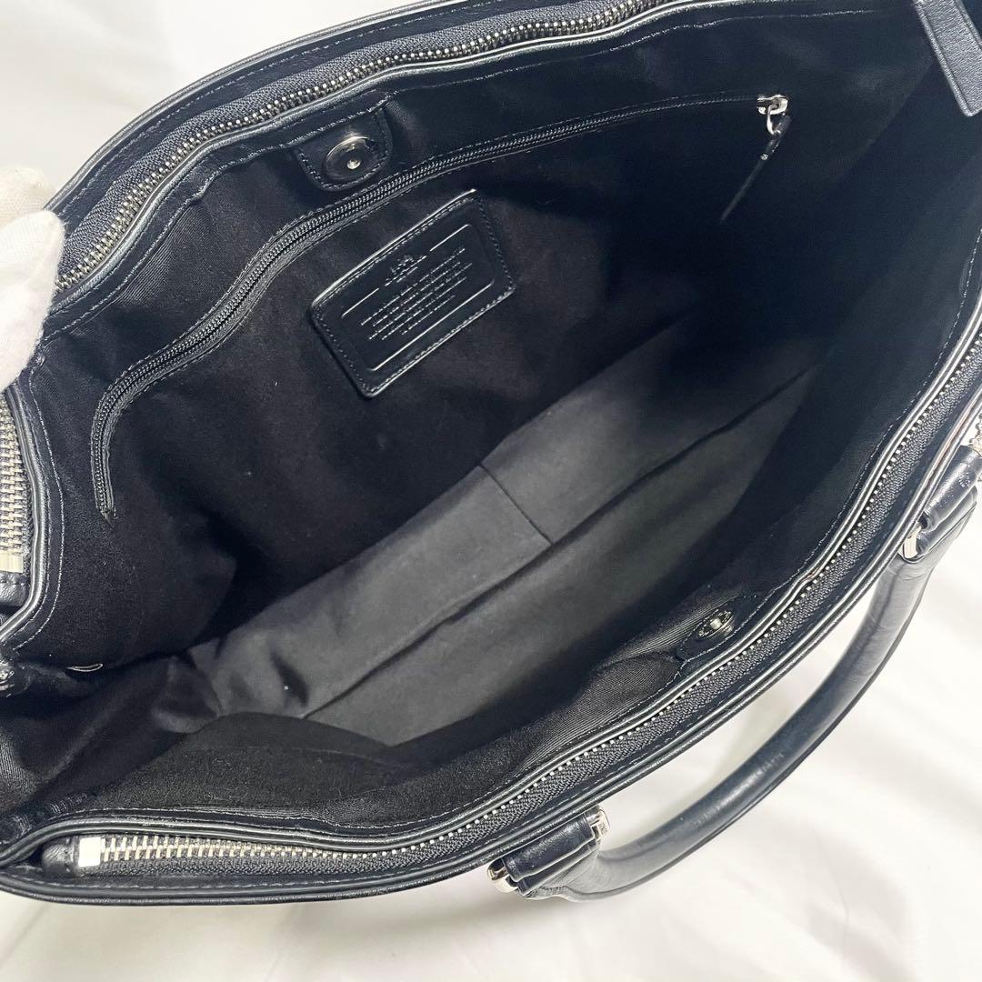 コーチ メトロポリタン トートバッグ 2way レザー A4可 大容量