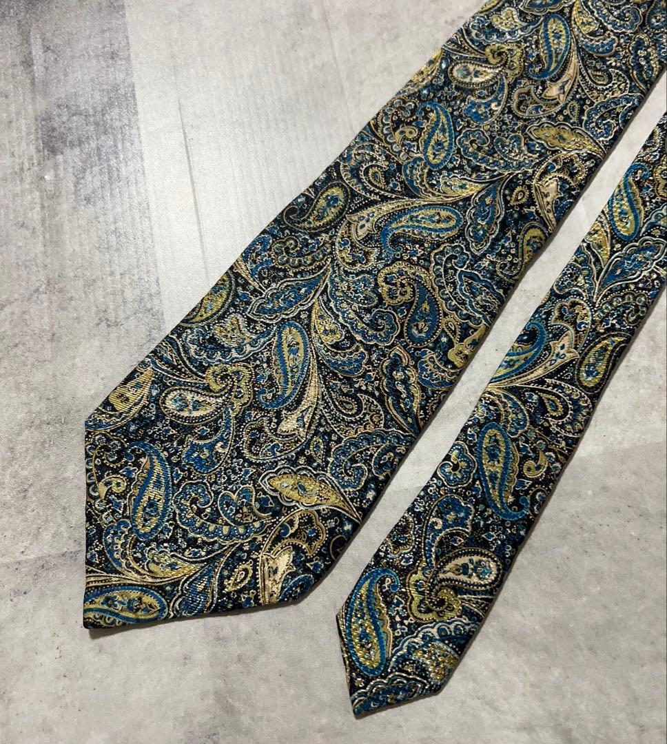 Christian Dior ネクタイ ハイブランド ペイズリー柄 光沢