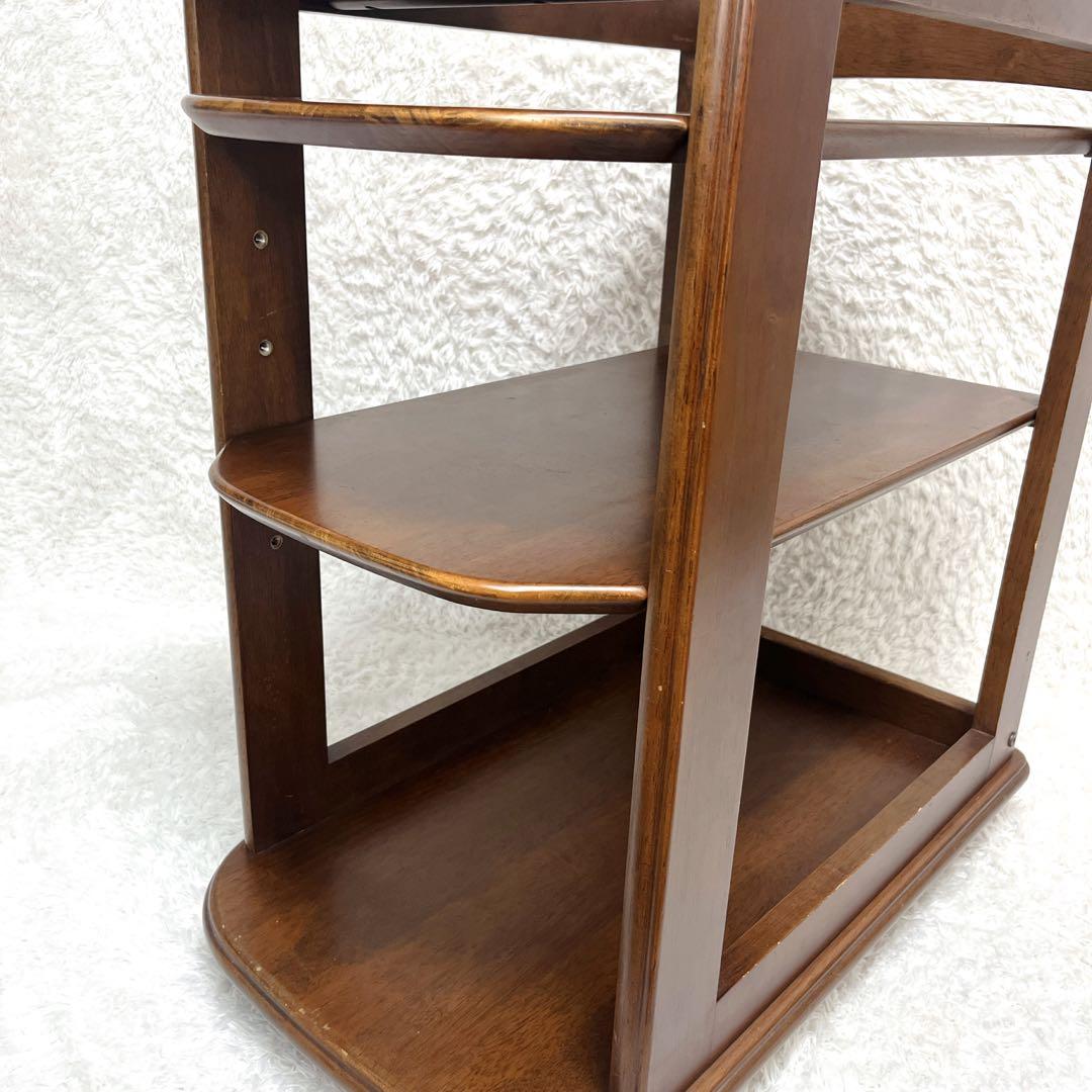 姫路モッコウ マルニ キッチンワゴン 木製 カート 3段 キャスター付 ワゴン