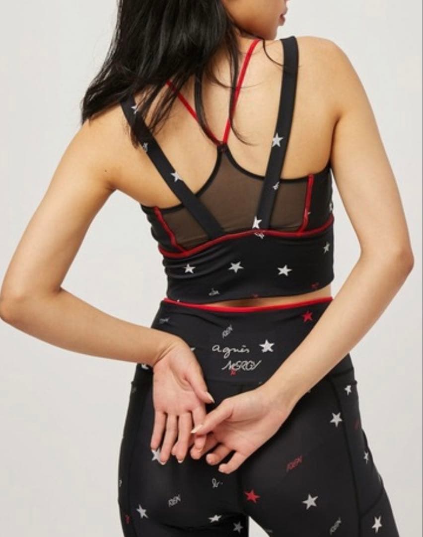 【agnes b.×NERGY】水陸両用＆UV 総柄プリントブラトップM