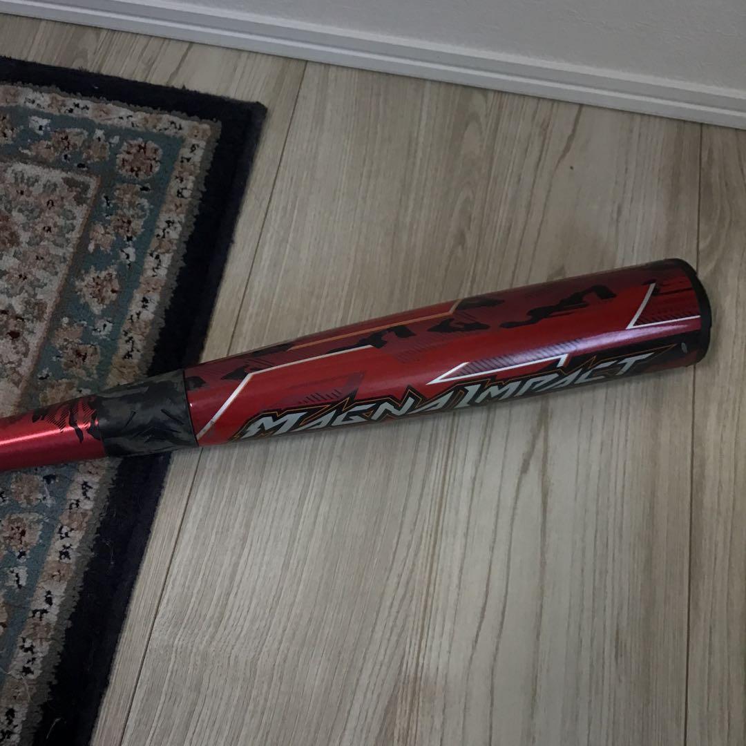 Mizunoミズノ マグナインパクト 軟式バット 赤 85cm バットケース付