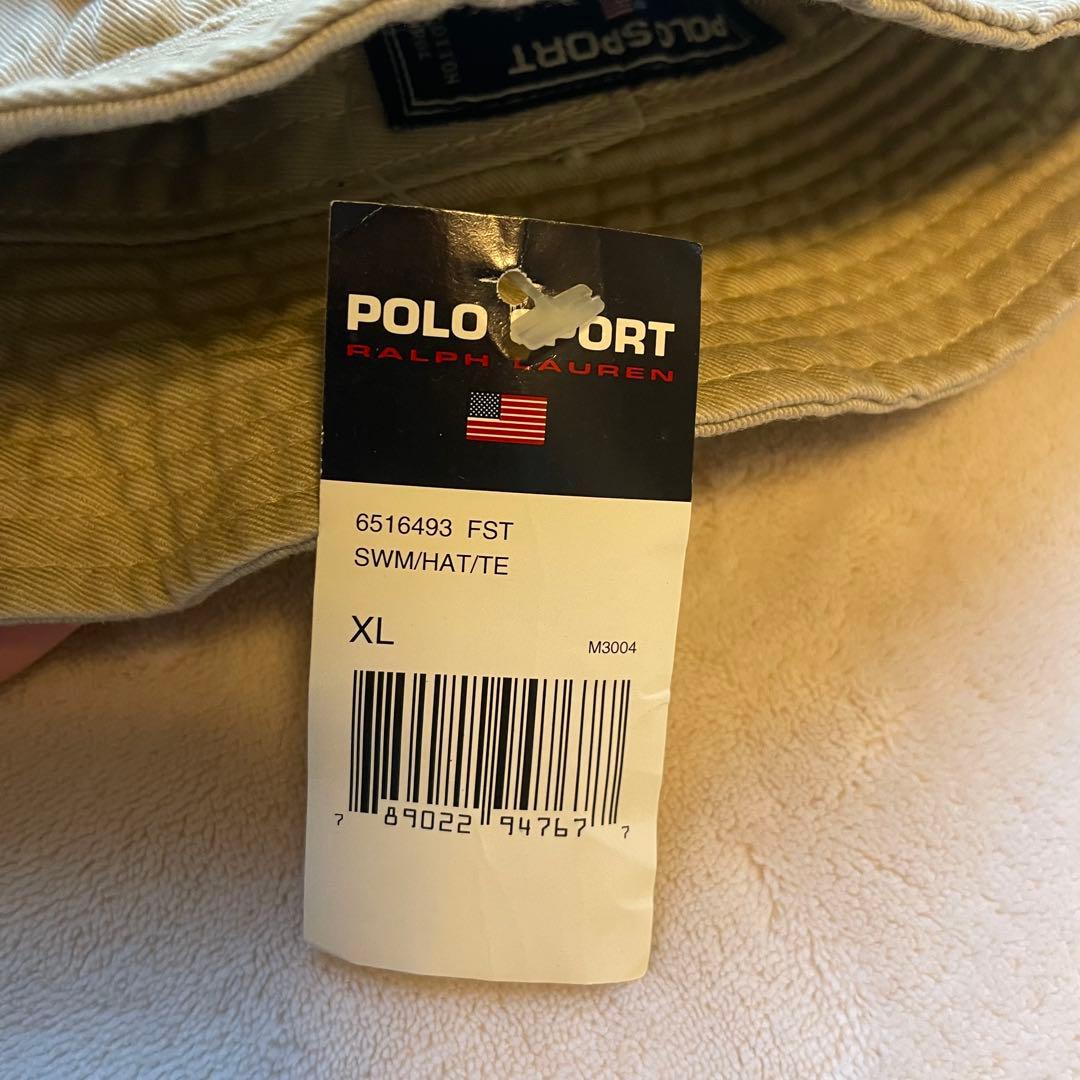 POLO SPORT デットスットク バケットハット ベージュ ポロスポーツ