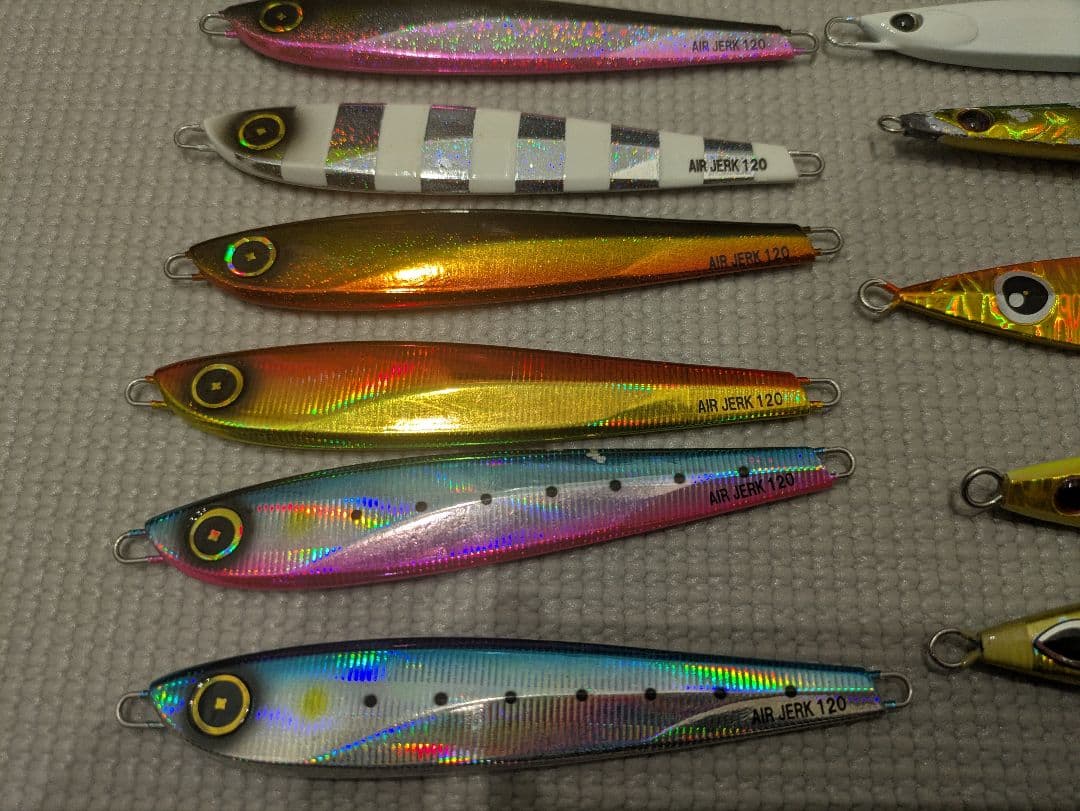 メタルジグ　エアジャーク、ジグパラ、ランス、ジガロ、カイ、ショーテル、チョロコー