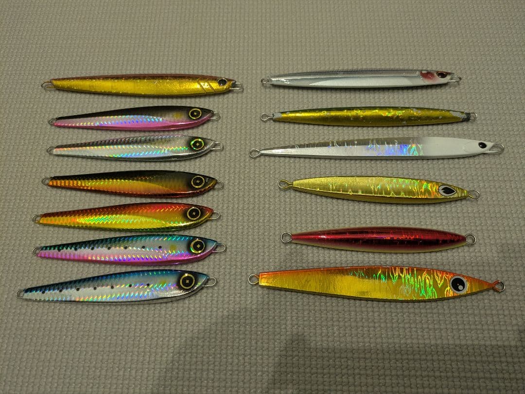 メタルジグ　エアジャーク、ジグパラ、ランス、ジガロ、カイ、ショーテル、チョロコー