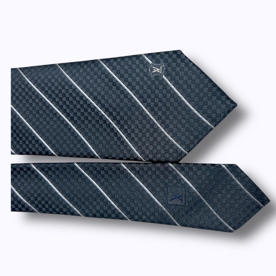 新品 LOUIS VUITTON ルイヴィトン ネクタイ ブラック ダミエ