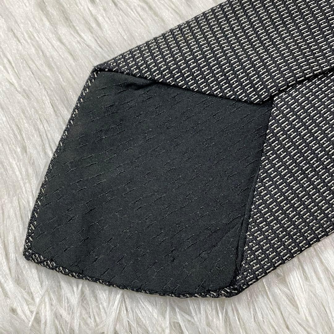 TG3139 HERMES エルメス パターン柄 シルク ネクタイ フランス製