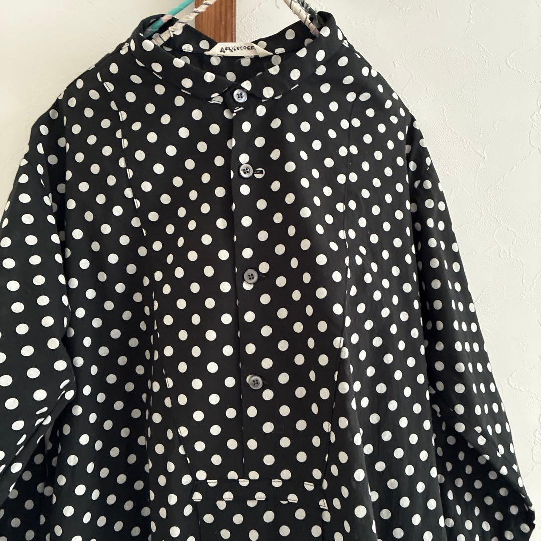 ヴェリテクール Veritecoeur ドットブラウス 水玉 プルオーバー