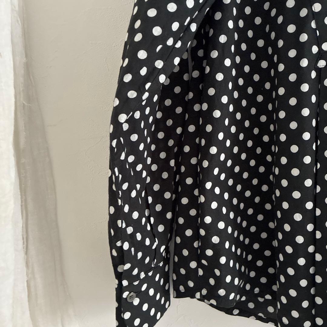 ヴェリテクール Veritecoeur ドットブラウス 水玉 プルオーバー