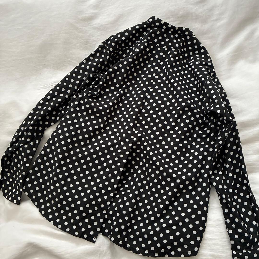 ヴェリテクール Veritecoeur ドットブラウス 水玉 プルオーバー