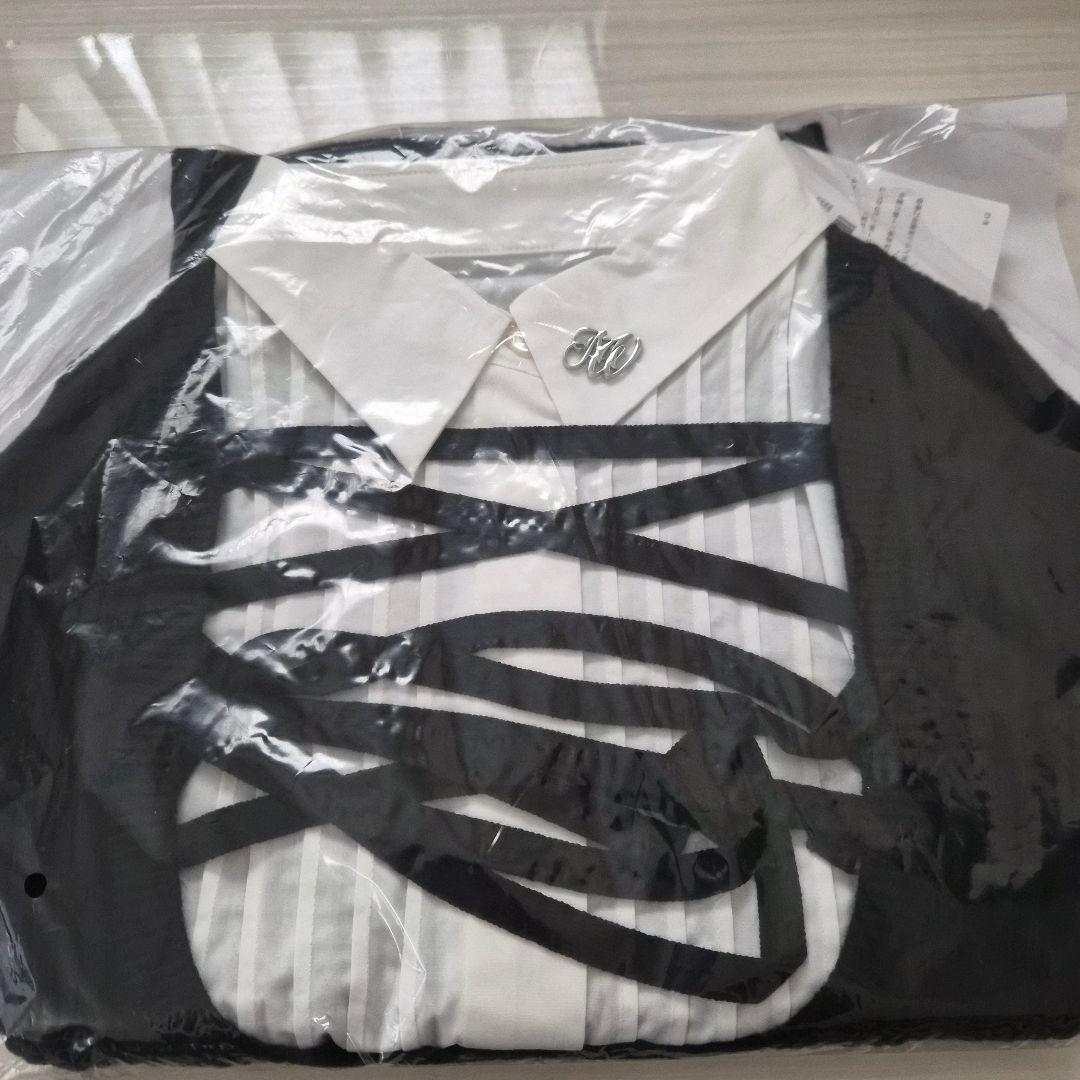 ミシェルマカロン　ハニーミュウ　レースアップドッキングトップス　フリーサイズ　黒