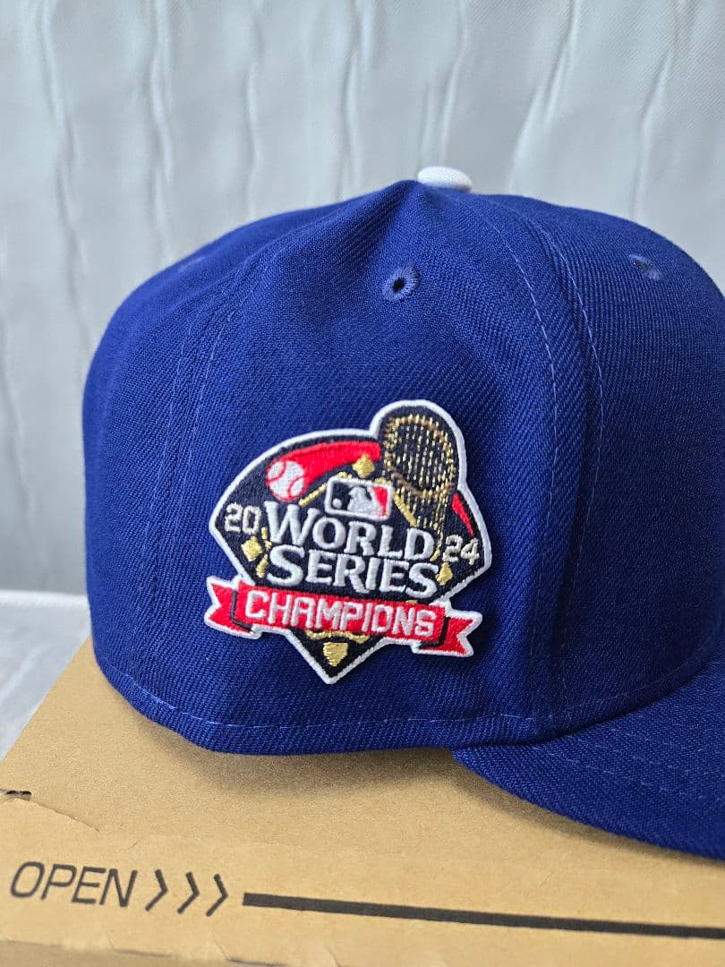 ワールドシリーズチャンピオンキャップ ドジャース 2024 7 3/8