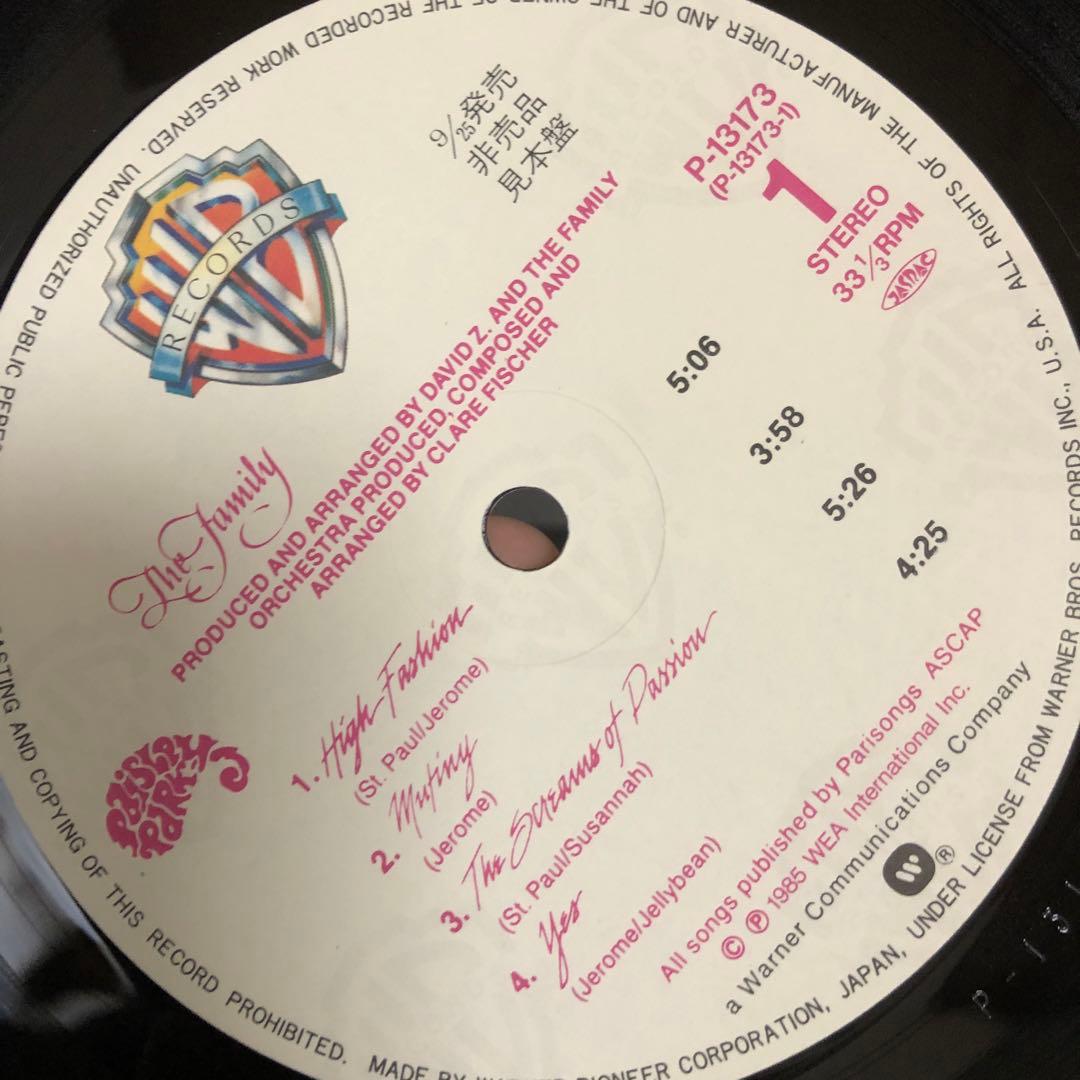 【国内盤・見本盤】THE FAMILY 帯あり美品　＋オマケ12inch2枚