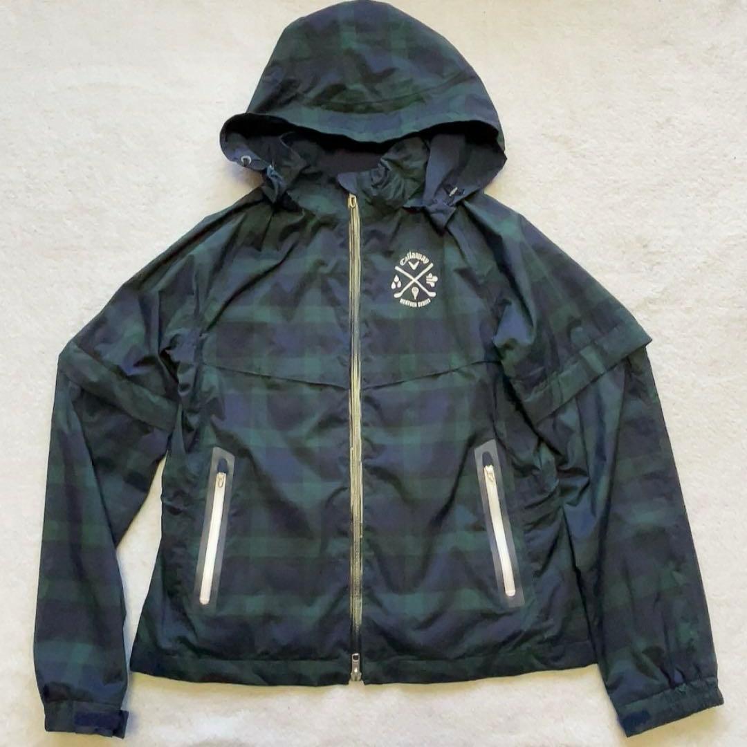 美品　キャロウェイ　レインコート　ブラックウォッチ　チェック　スカート　パーカー