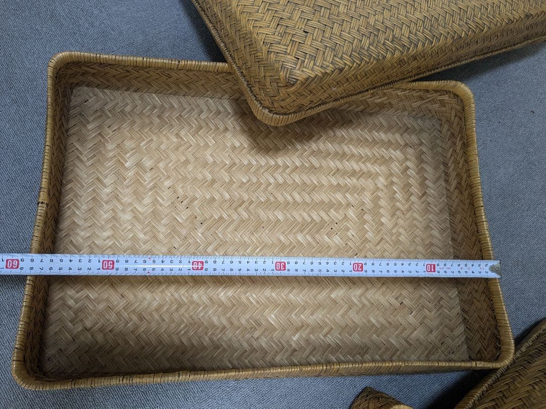 【昭和レトロ】 行李 2個セット 籠 古道具 アンティーク ヴィンテージ