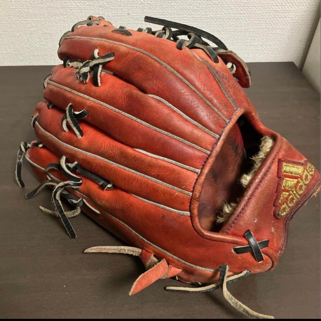 adidas 硬式グローブ レッド　旧西川遥輝モデル