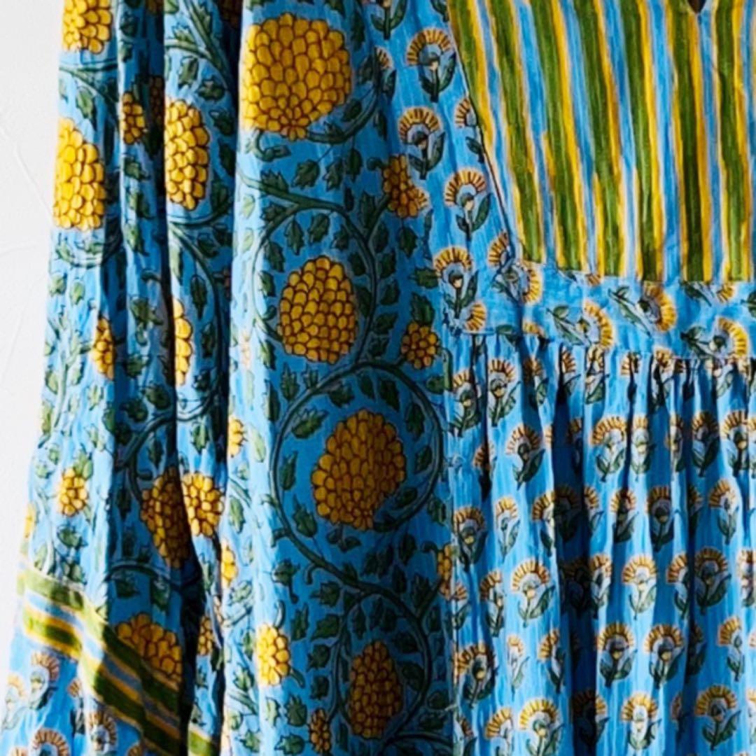 『SALE中　B.C STOCK 」ベーセーストックパネルプリントワンピース