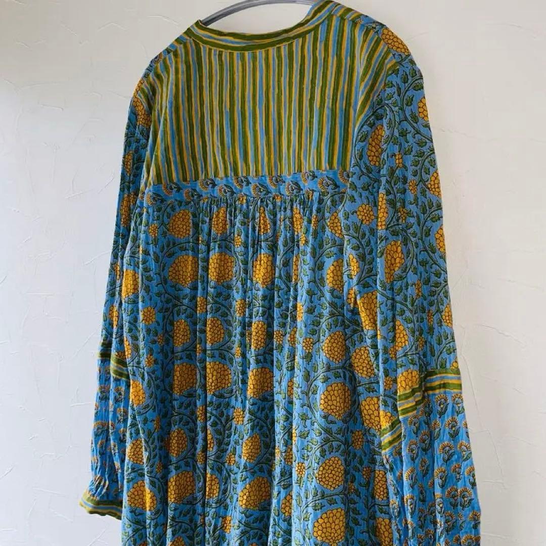 『SALE中　B.C STOCK 」ベーセーストックパネルプリントワンピース