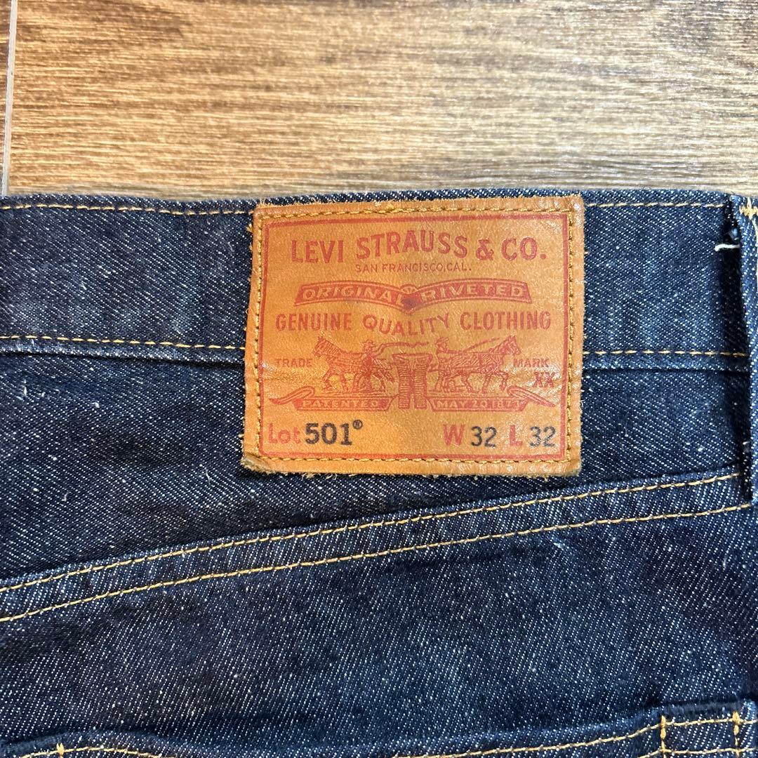 リーバイス　501セルビッチデニム　ボタンフライ