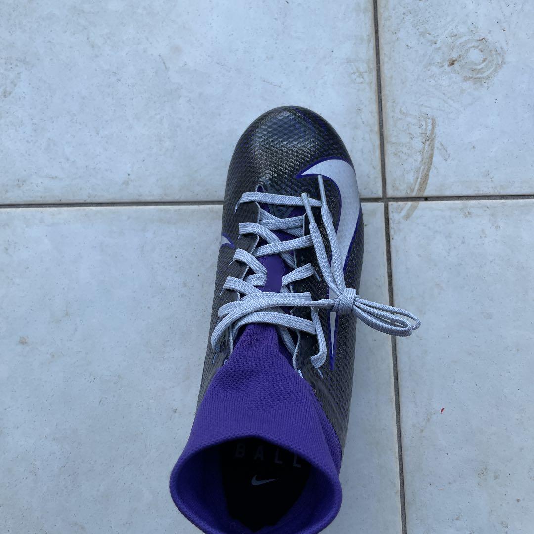 サッカー スパイク ナイキ 紫 ハイカット オーダーメイド 新品未使用